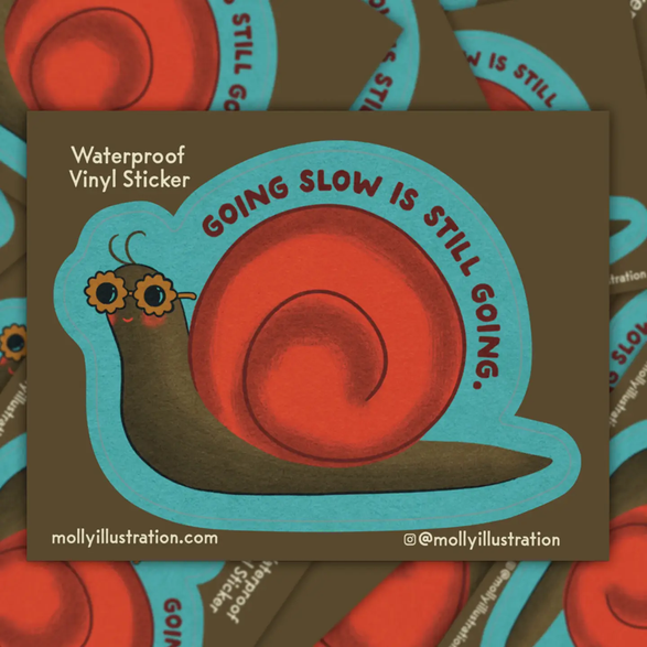 Going Slow Snail  Sticker