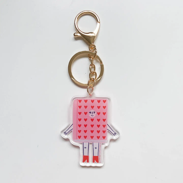 Romance Book Friend Acrylic Keychain