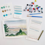 08.10.25 Intro to Watercolor Landscapes Workshop Ticket (In-Studio)