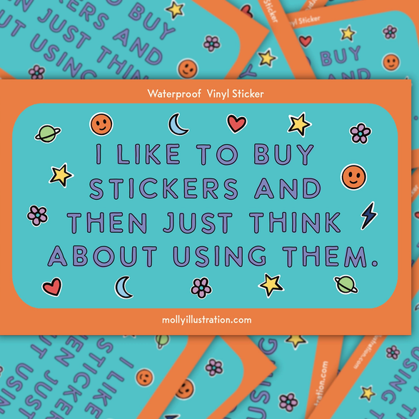I Like To Buy Stickers Sticker