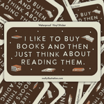 I Like To Buy Books Sticker