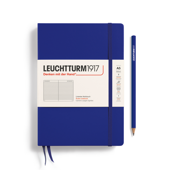 Leuchtturm Lined Notebook: Ink Blue (A5)