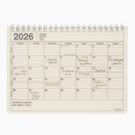 2026 Notebook Calendar - Ivory