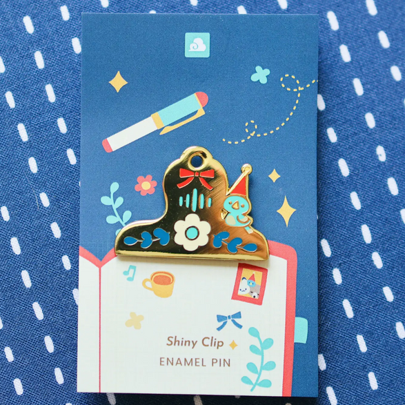 Journal Clip Enamel Pin