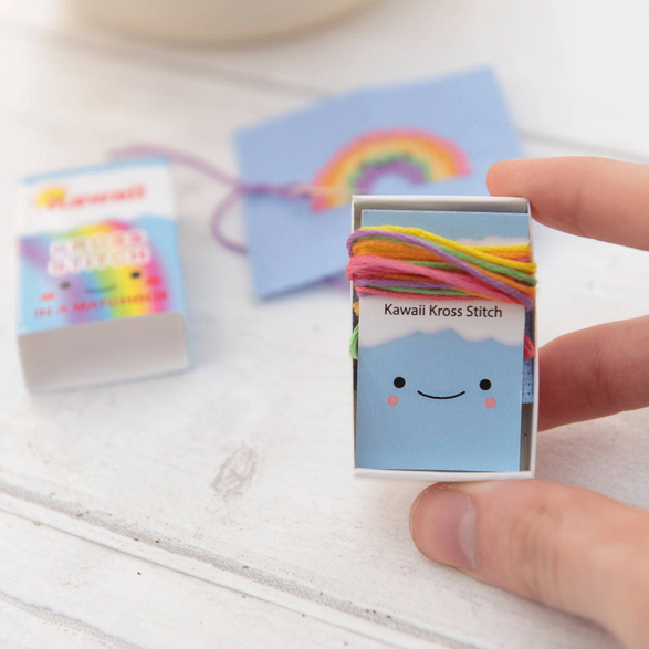 Kawaii Rainbow Mini Cross Stitch Kit