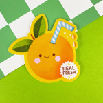 Kawaii Orange Sticker