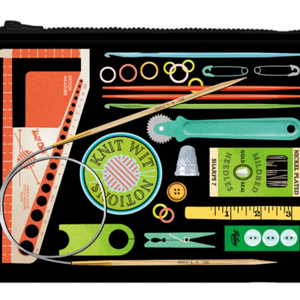 Knitting Tools Zipper Pouch