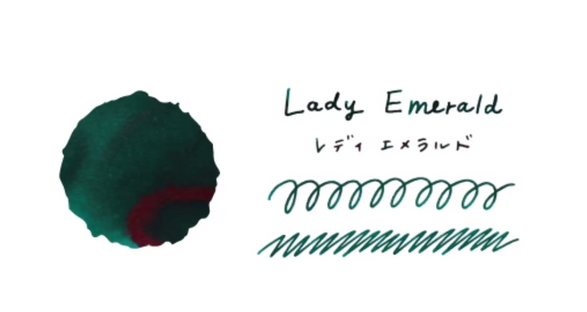 Teranishi Japanese Fountain Pen Ink (40ml) - Lady Emerald