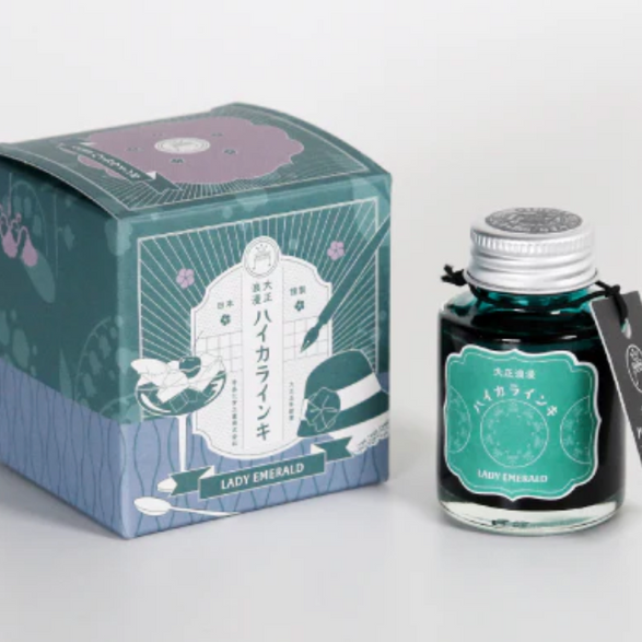 Teranishi Japanese Fountain Pen Ink (40ml) - Lady Emerald