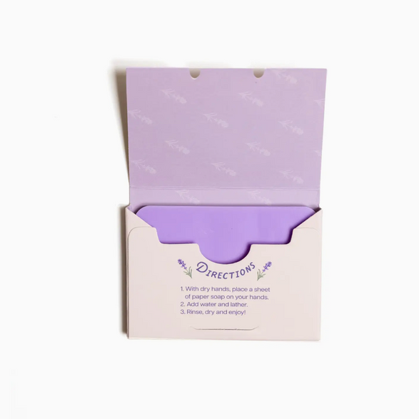 Lavender Paper Soap