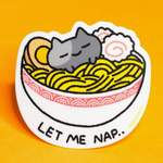 Let Me Nap Cat Sticker