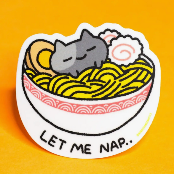 Let Me Nap Cat Sticker
