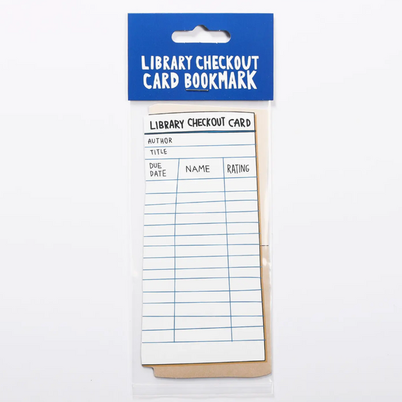Library Checkout Card Bookmark