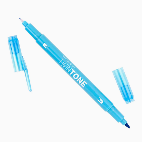 Twin Tone Dual Tip Marker Pen - 28 color options