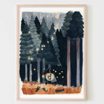 8x10 Art Print: Lightning Bugs