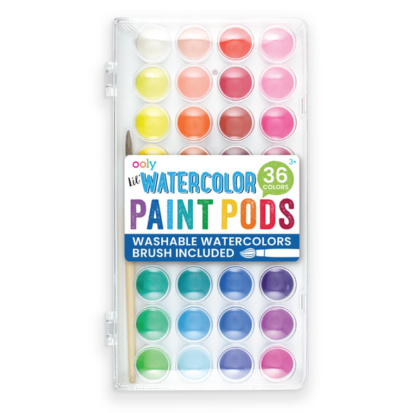 Lil' Watercolor Paint Pods - Set of 36 Paints