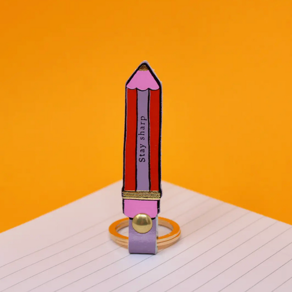 Lilac Pencil Keyring