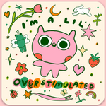 Lil Overstimulated Sticker