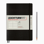 Leuchtturm Lined Notebook: Black (Softcover)