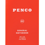 Lined General Notebook: Red (A5)
