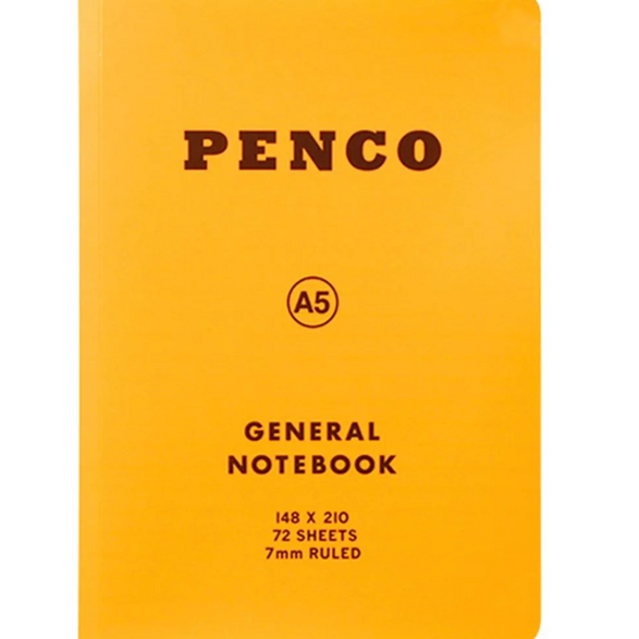 Lined General Notebook: Yellow (A5)