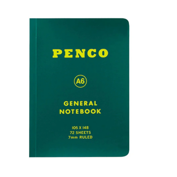 Small Lined General Notebook: Green (A6)