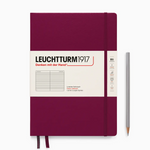 Leuchtturm Large Lined Notebook: Port Red