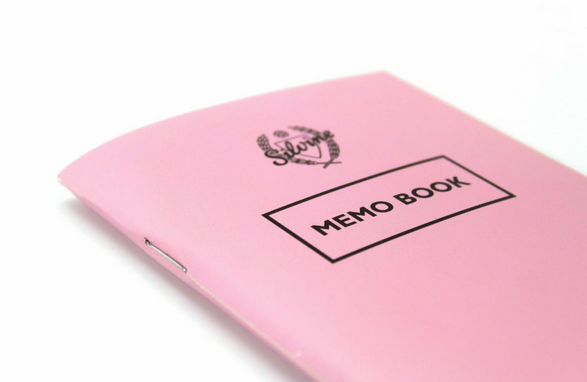 Lined Notebook: Pink Memo Book