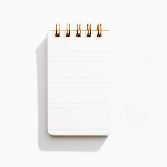 Lined Reporter Notebook - Minimal Green