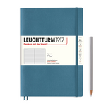 Leuchtturm Lined Notebook: Stone Blue (Softcover) - B5
