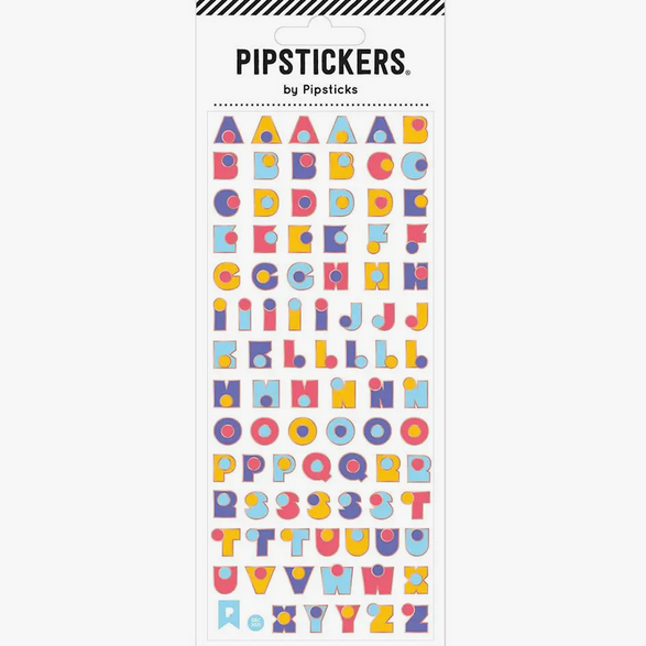Lots of Dots Alphabet Sticker Sheet