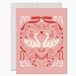 Pink Love Swans