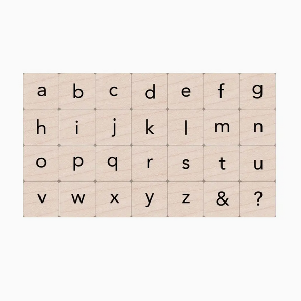 Lowercase Letters Ink and Stamp Set
