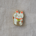 Lucky Cat Enamel Pin