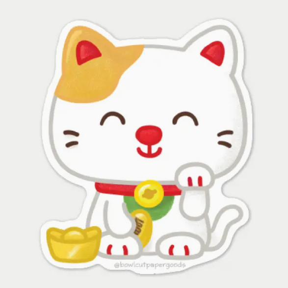 Lucky Cat Sticker