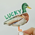 Lucky Duck Sticker