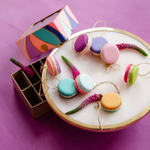 Colorful Macaron Ornament Box of 8