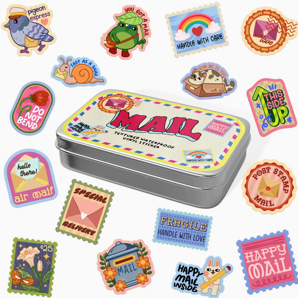 Mail Tin Sticker Pack