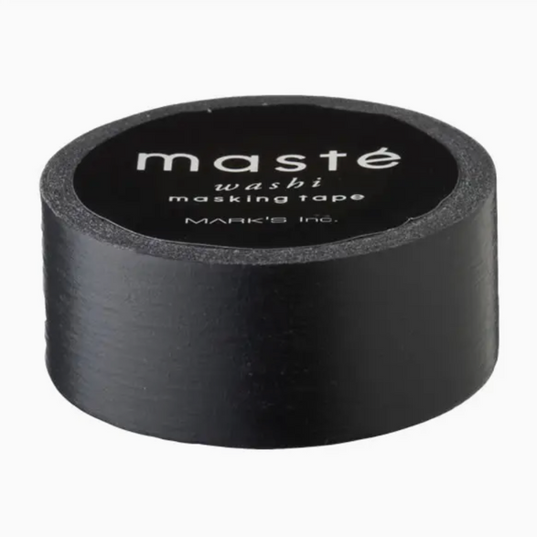 Matte Black Maste Washi Tape (15mm)