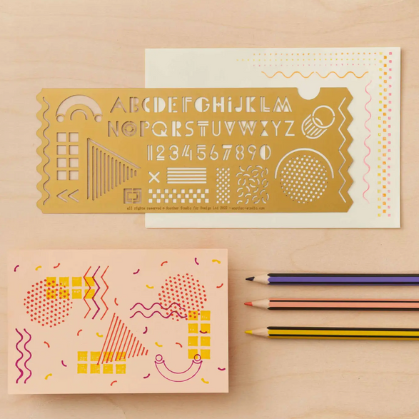 Memphis Drawing Stencil