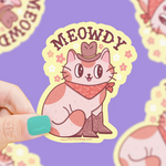 Meowdy Western Cat Sticker