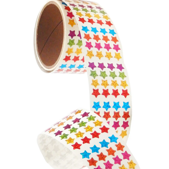 Mini Colorful Stars: Sticker Tear Off Sheet (1)