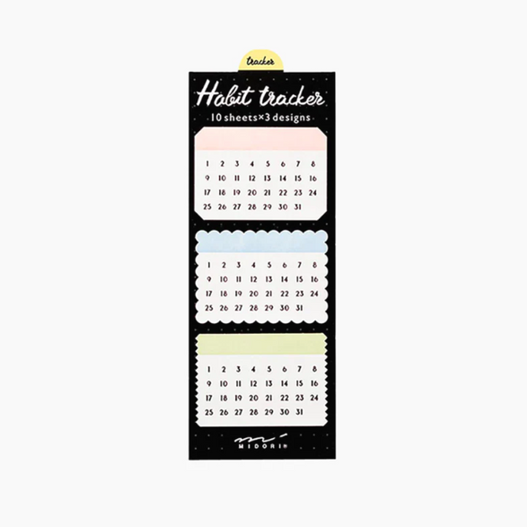 Midori Habit Tracker Sticky Notes