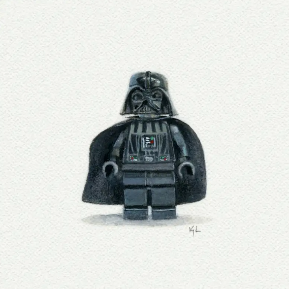 5x5 Art Print: Mini Darth Vader