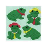 Mini Frogs + Hats: Sticker Tear Off Sheet (1)
