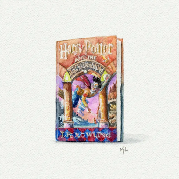 5x5 Art Print: Mini Harry Potter Book