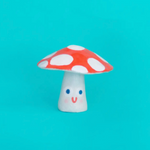 Tiny Mushroom Ceramic Sculpture