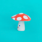 Tiny Mushroom Ceramic Sculpture