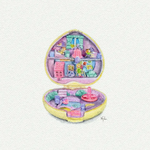 5x5 Art Print: Mini Polly Pocket