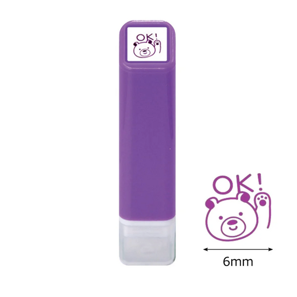 Mini Self-Inking Stamp: OK Bear